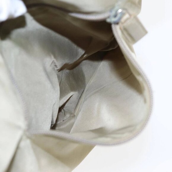 PRADA Tote Bag Nylon Beige Silver Auth bs17670 - Picture 13 of 16